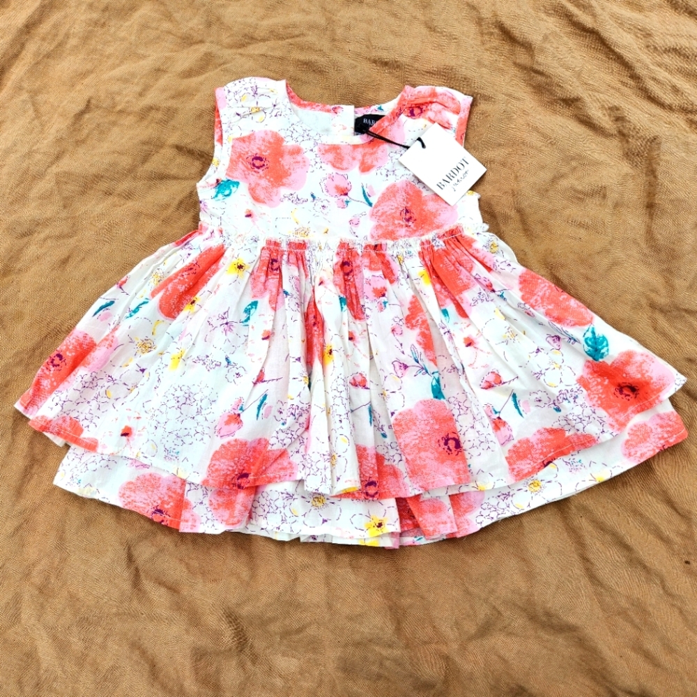 Bardot Junior Party Dress 100% Cotton 6-12 Months
